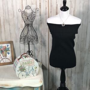 NWT Ann Taylor Off Shoulder Dress Sweater in Black XL